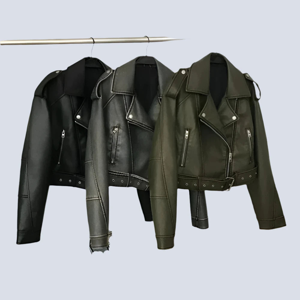 Rank Women's Leather Jacket